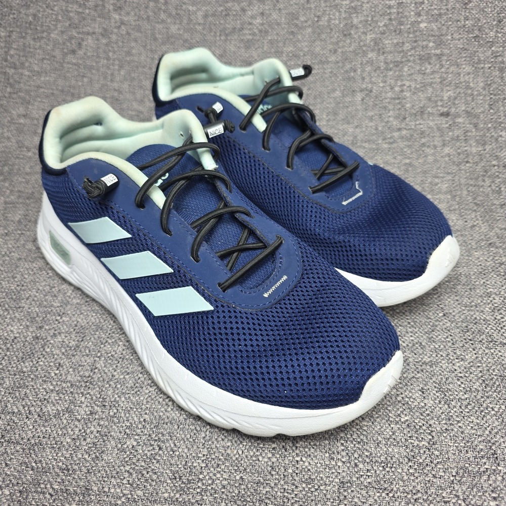 Adidas Cloudfoam Dark Blue Halo Mint Women's 6.5‎ Running Shoes